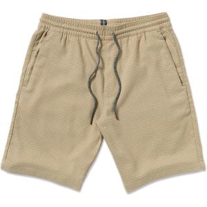 Volcom Men’s Frickin Elastic Waist 19″ Chino Short(Light Khaki)
