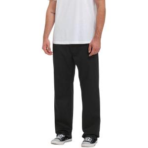 Volcom Mens Frickin Skate Loose Baggy Fit Chino Pants – Relaxed Tapered 17″ Leg Opening, 30″ Inseam(Jet)