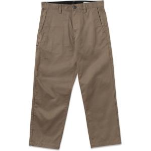 Volcom Mens Frickin Skate Loose Baggy Fit Chino Pants – Relaxed Tapered 17″ Leg Opening, 30″ Inseam(Teak)