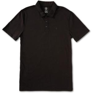 Volcom Men’s Hazard Performance Short Sleeve Lightweight Golf Polo(Black Out)