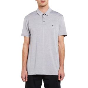 Volcom Men’s Hazard Performance Short Sleeve Lightweight Golf Polo(Heather Grey)