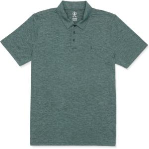 Volcom Men’s Hazard Performance Short Sleeve Lightweight Golf Polo(Petrol)