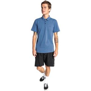 Volcom Men’s Hazard Performance Short Sleeve Lightweight Golf Polo(Riverside)