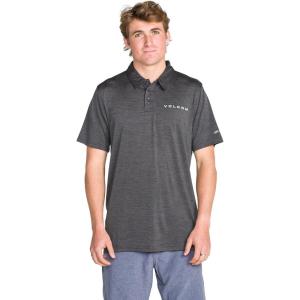 Volcom Men’s Hazard Performance Short Sleeve Lightweight Golf Polo(Stealth Hodad)