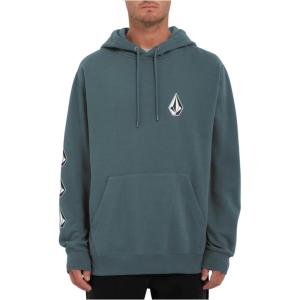 Volcom Men’s Iconic Stones Hooded Fleece Pullover Sweatshirt(Slate)