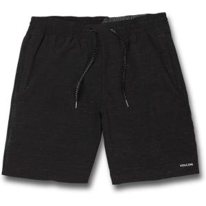 Volcom Men’s Packasack 19″ Hybrid Packable Travel Shorts(Black)