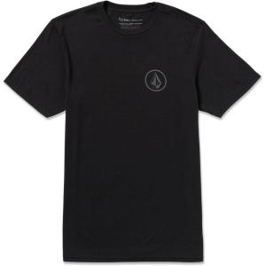 Volcom Mens Stone Tech Short Sleeve Quick Drying Tee(Black Circle)