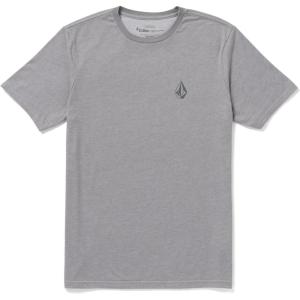 Volcom Mens Stone Tech Short Sleeve Quick Drying Tee(Heather Grey Tech)