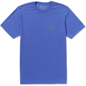 Volcom Mens Stone Tech Short Sleeve Quick Drying Tee(Ultramarine Circle)