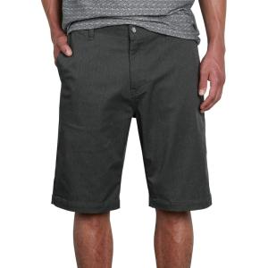 Volcom Mens Vmonty Stretch 22 Chino Shorts – Casual Everyday Wear, Relaxed Fit(Charcoal Heather)