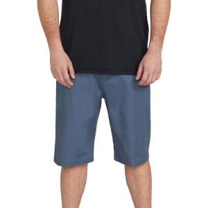 Volcom Mens Vmonty Stretch 22 Chino Shorts – Casual Everyday Wear, Relaxed Fit(Heather Blue)