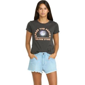 Volcom Womens 1991 Stone High Waisted Cutoff Denim Jean Short(Blue Drift)