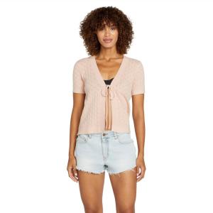 Volcom Women’s Cruz Cruise Sweater Cardigan(Dusty Rose)