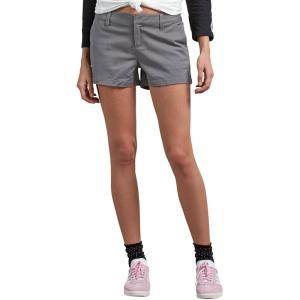 Volcom Women’s Frochickie 3″ Chino Short (Regular & Plus Size)(Heather Grey)