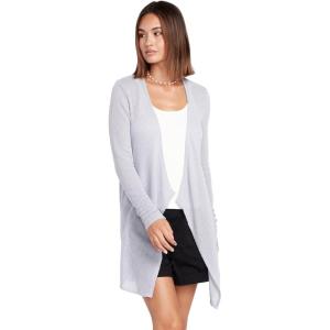 Volcom Womens Go Go Wrap Open Front Cardigan Sweater (Regular & Plus Size)(Moonbeam)