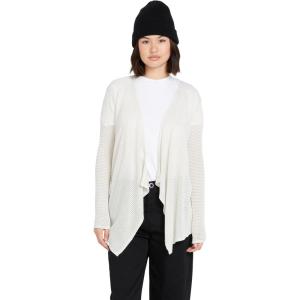 Volcom Womens Go Go Wrap Open Front Cardigan Sweater (Regular & Plus Size)(Oatmeal 3)