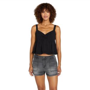 Volcom Women’s Stone Kraft Utility Denim Short(Vintage Black)