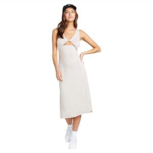 Volcom Women’s Stone Luv Midi Dress(Mushroom)