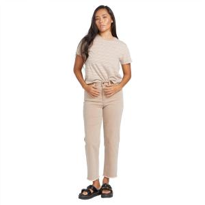 Volcom Womens Stone Step High Rise Denim Jean Pant(Mocha)