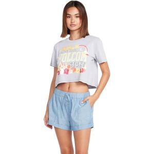 Volcom Womens Sunday Strut Elastic Waist Short(Blue Bird)
