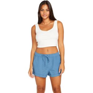 Volcom Womens Sunday Strut Elastic Waist Short(Park Blue)
