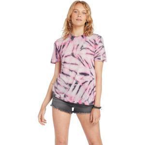 Volcom Womens Tern N Bern Short Sleeve Boyfriend Tee(Black White)