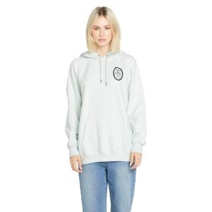 Volcom Women’s Truly Stoked Ovesized Bf Hooded Fleece Sweatshirt(Chlorine)