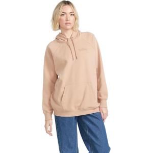 Volcom Women’s Truly Stoked Ovesized Bf Hooded Fleece Sweatshirt(Sandstorm)
