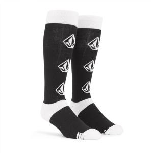 Volcom mens Heavy Weight Snowboard Ski Sock(Black S2)