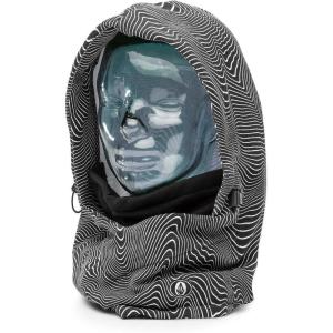 Volcom mens Hydro Fleece Hood Snowboard Neck Warmer(Black Print S5)