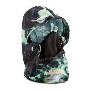 Volcom mens Hydro Fleece Hood Snowboard Neck Warmer(Spritz Black S4)