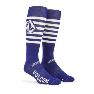 Volcom mens Kootney Lightweight Snowboard Ski Sock(Bright Blue)
