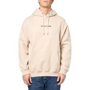 Volcom mens Stone Pullover Fleece Hooded Sweatshirt – Soft Brushed Interior, Classic Fit(Dust Heather)