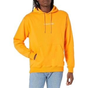 Volcom mens Stone Pullover Fleece Hooded Sweatshirt – Soft Brushed Interior, Classic Fit(Sunburst)