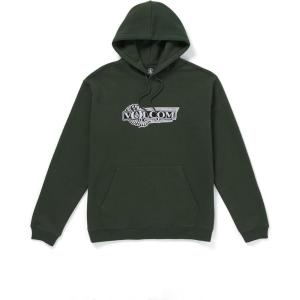 Volcom mens Volstoned Hoodie Fleece Sweatshirt(Dark Forest)