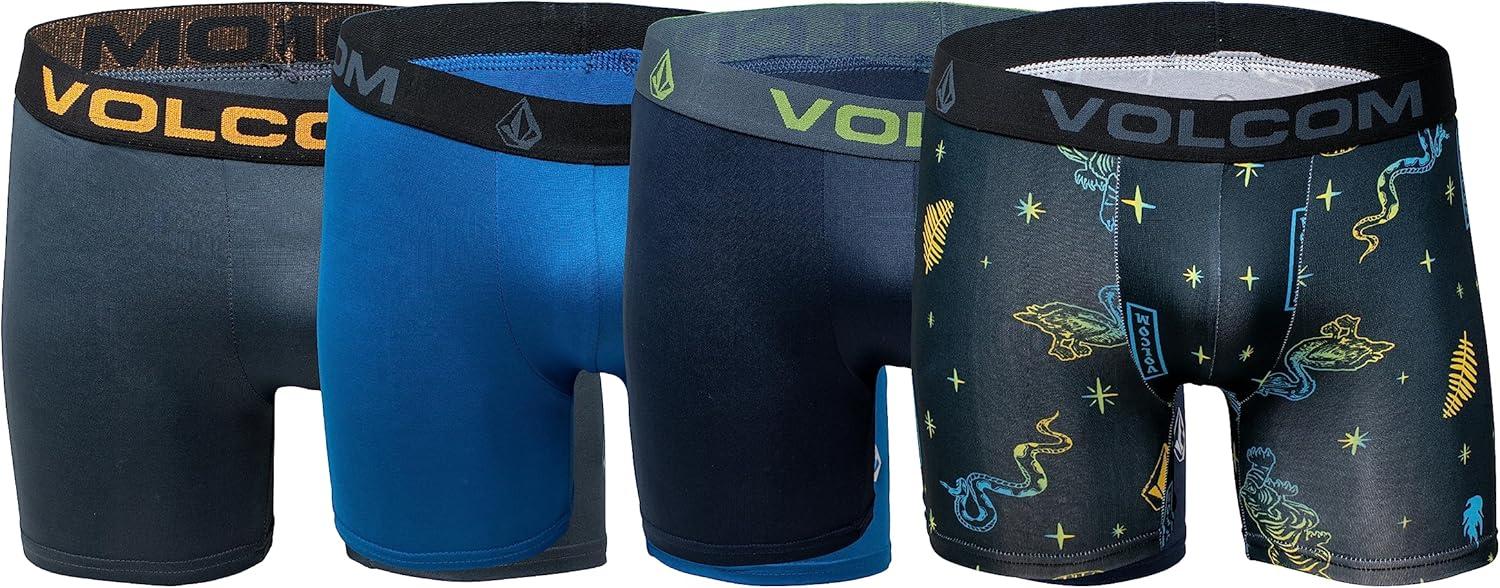 image:imageVolcom Boys Boxer Briefs Performance UnderwearMultiBlueBlueGrey