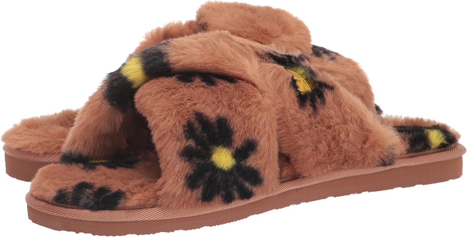 image:imageVolcom Womens Lived in Lounge Faux Fur Slide SandalHazelnut