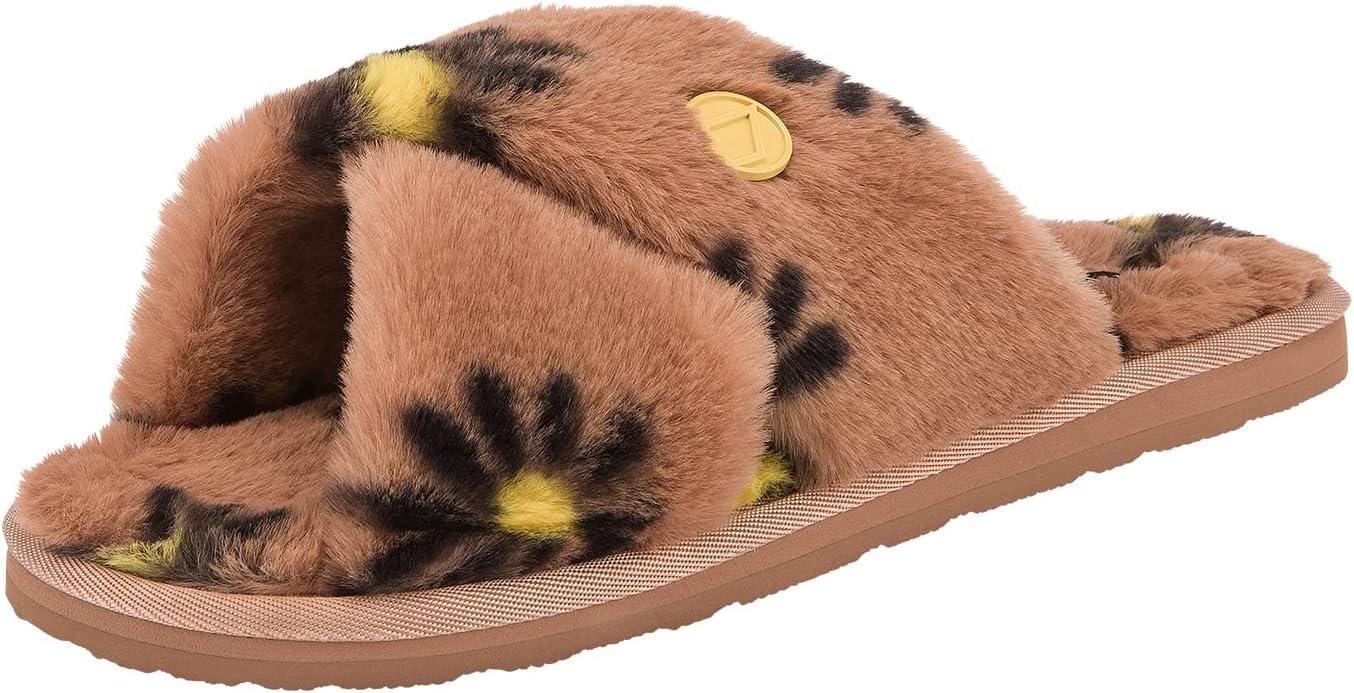 image:imageVolcom Womens Lived in Lounge Faux Fur Slide SandalHazelnut