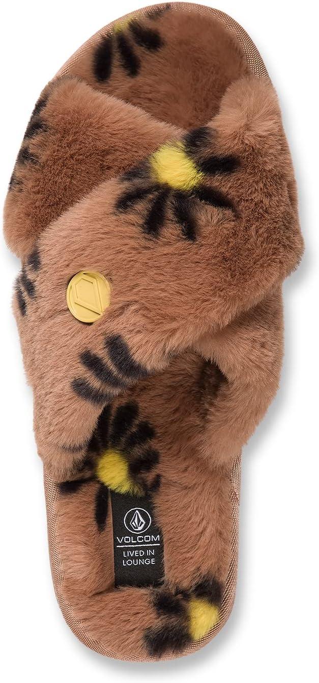 image:imageVolcom Womens Lived in Lounge Faux Fur Slide SandalHazelnut