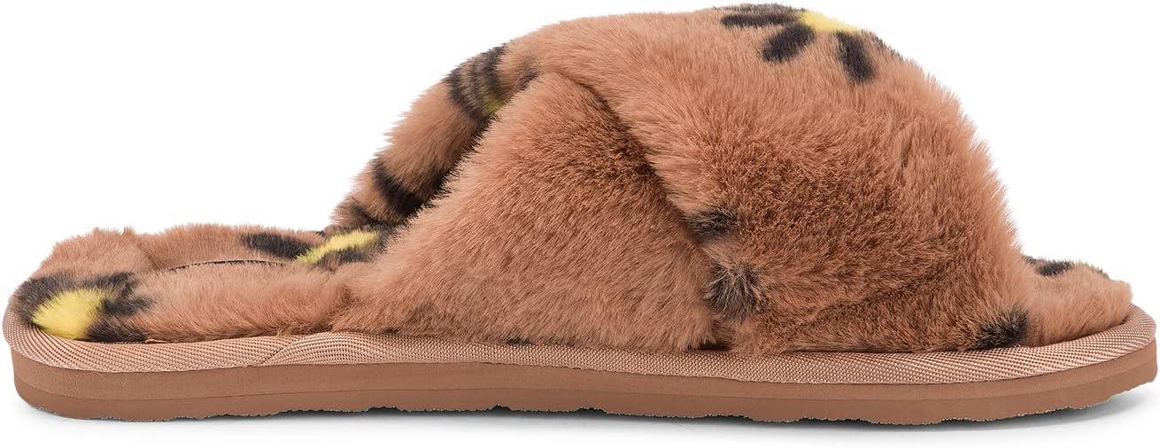 image:imageVolcom Womens Lived in Lounge Faux Fur Slide SandalHazelnut