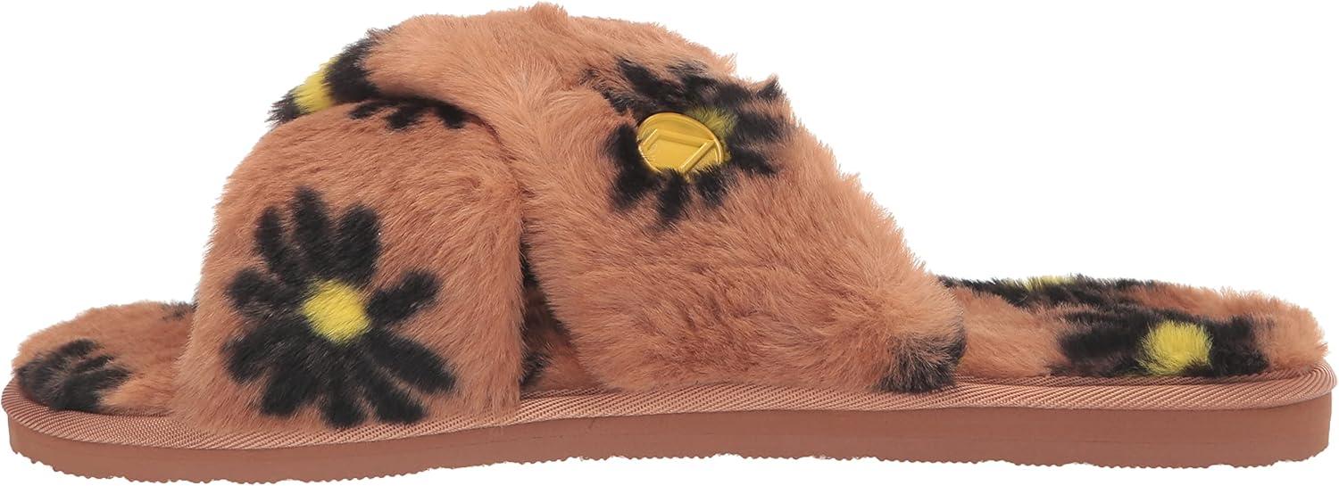 image:imageVolcom Womens Lived in Lounge Faux Fur Slide SandalHazelnut