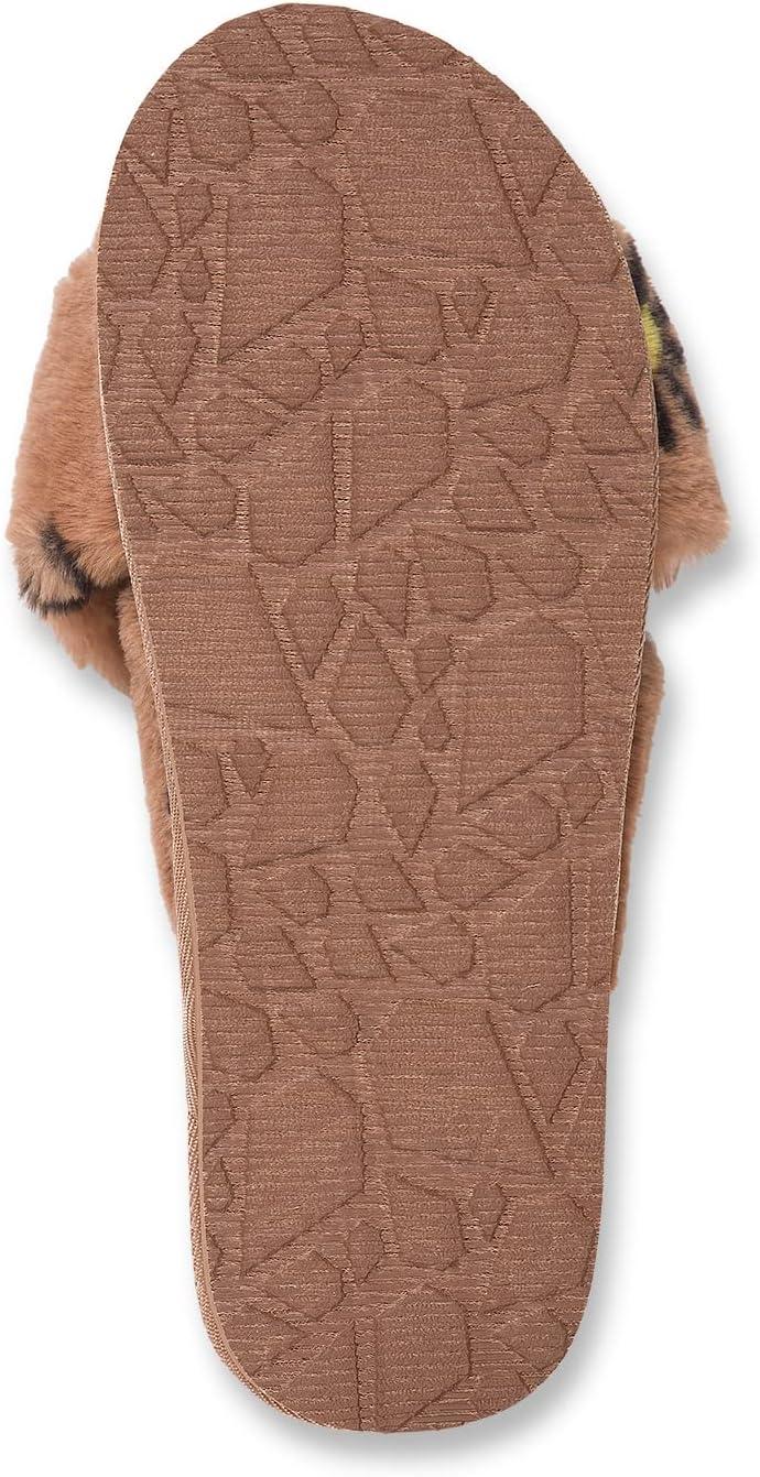 image:imageVolcom Womens Lived in Lounge Faux Fur Slide SandalHazelnut