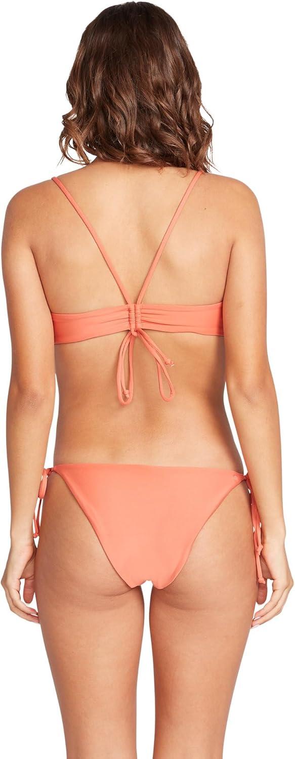 image:imageVolcom Womens Simply Seamless Skimpy Tie Side Swimsuit Bikini BottomTerra Cotta