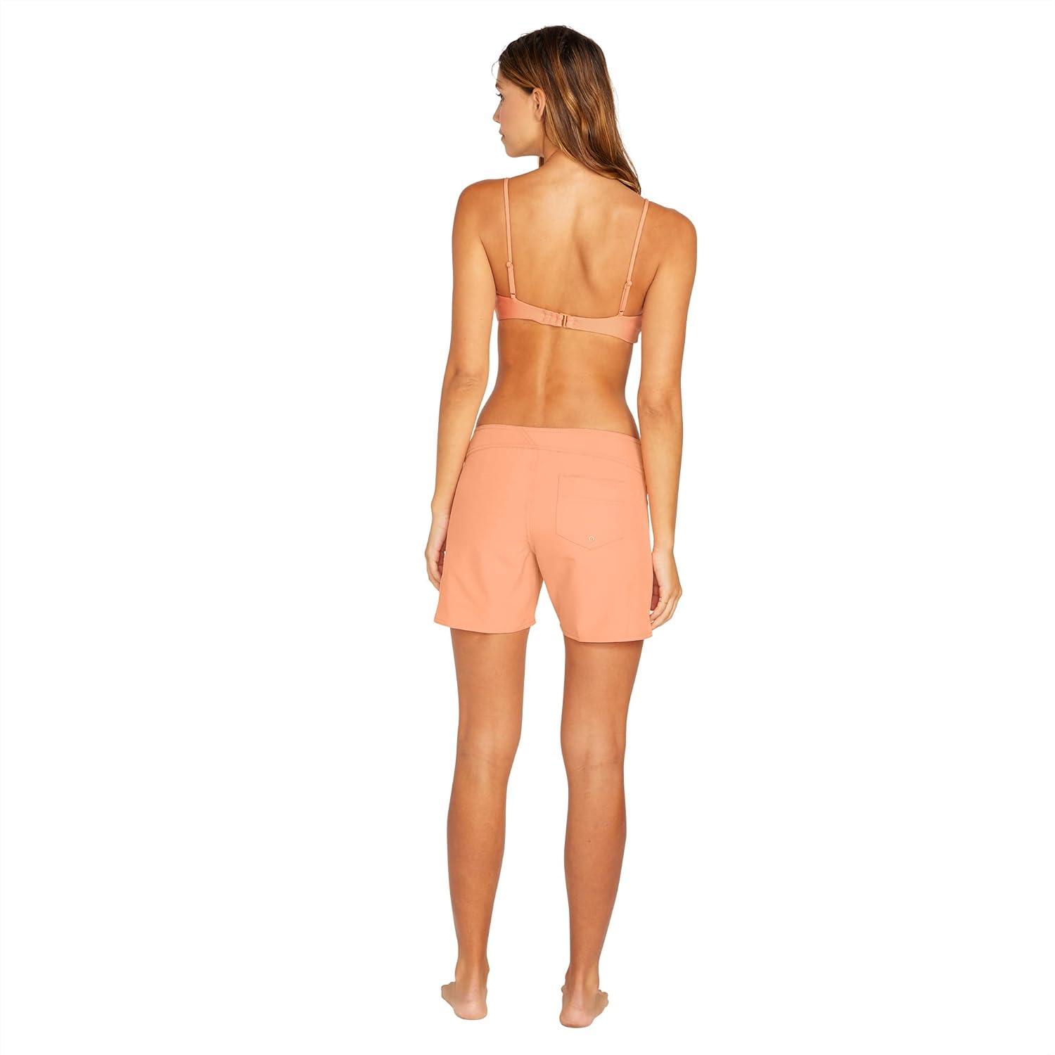 image:imageVolcom Womens Simply Solid 5Inch Swim Surf BoardshortPapaya
