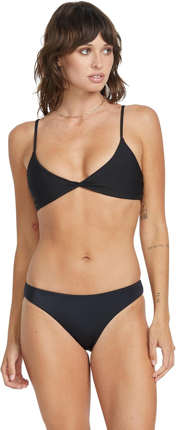image:imageVolcom Womens Simply Solid Full Bikini Bottom Regular amp Plus SizeBlack