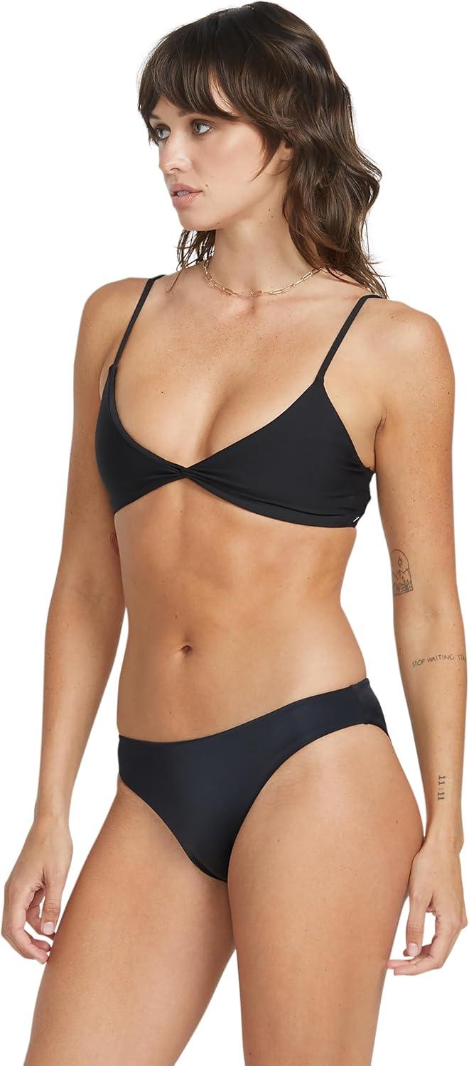 image:imageVolcom Womens Simply Solid Full Bikini Bottom Regular amp Plus SizeBlack