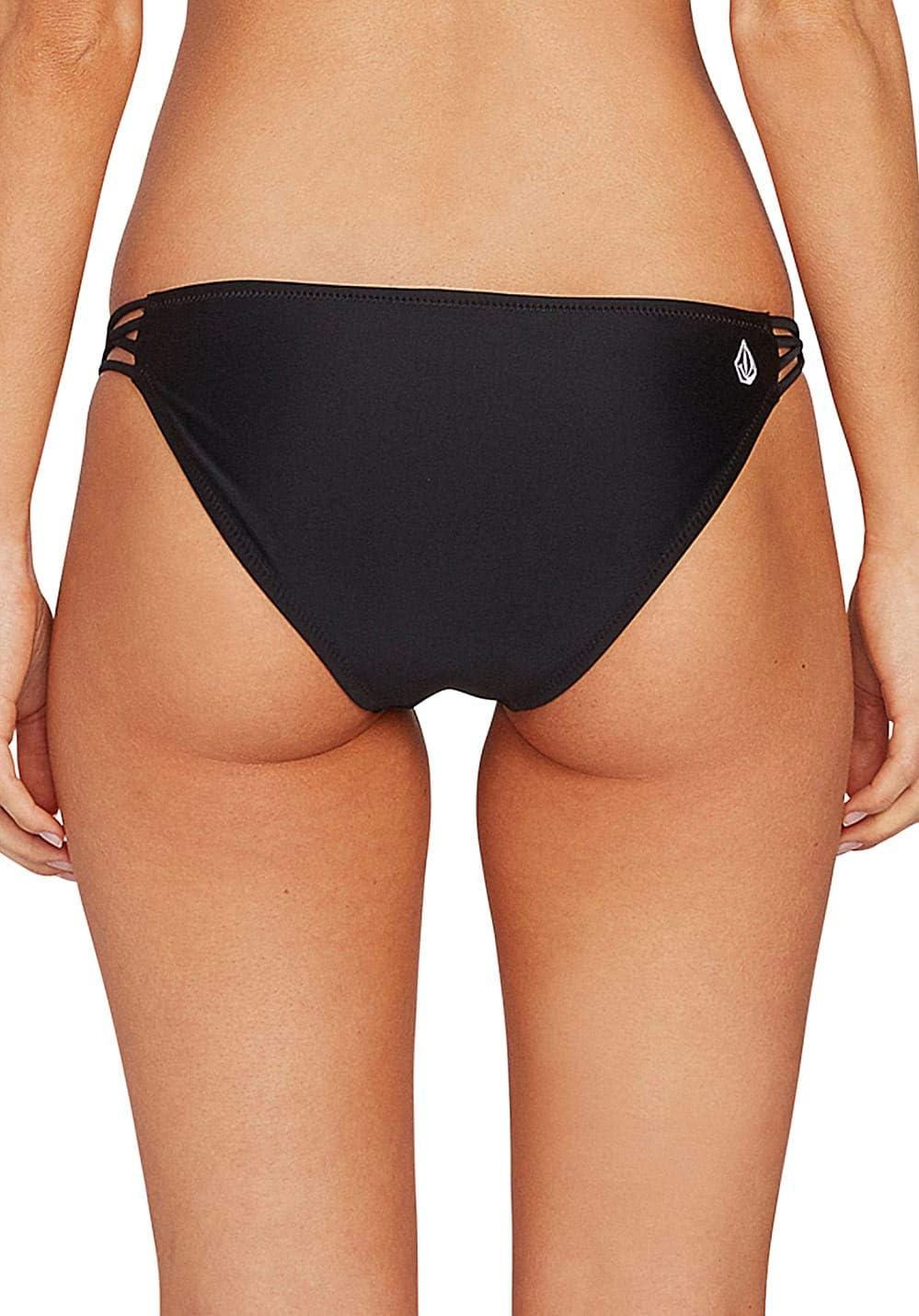 image:imageVolcom Womens Simply Solid Full Bikini Bottom Regular amp Plus SizeBlack Black Black