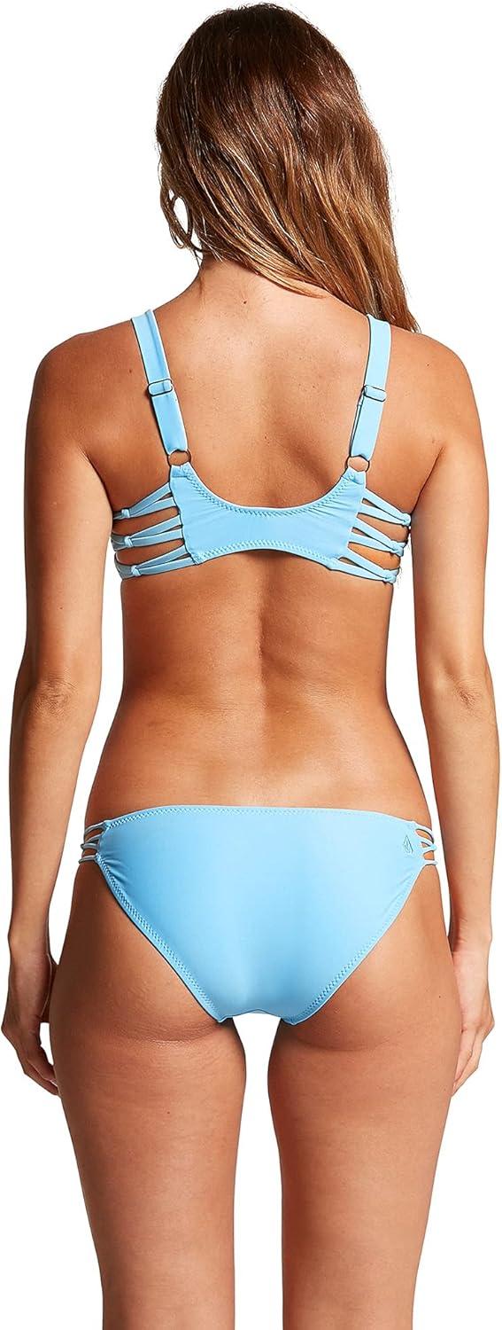 image:imageVolcom Womens Simply Solid Full Bikini Bottom Regular amp Plus SizeCoastal Blue