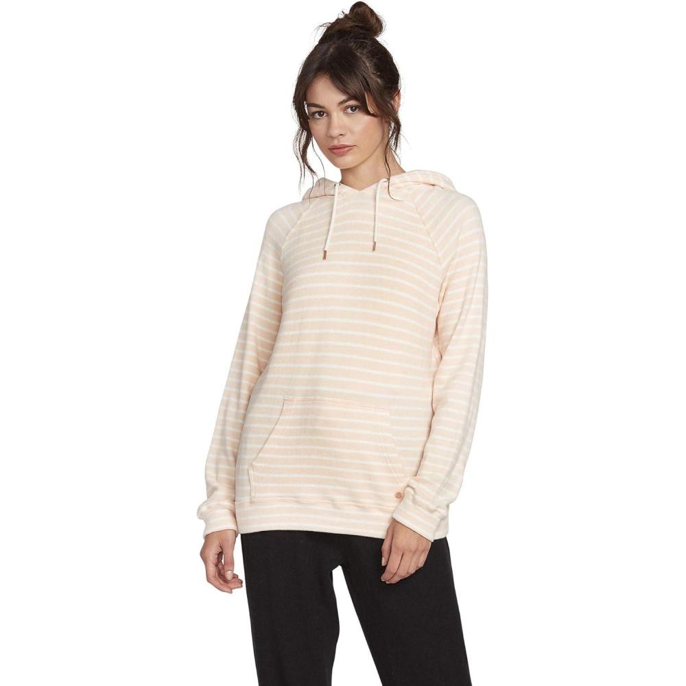image:imageLived In Lounge Hooded Fleece Pullover Sweatshirt Regular amp Plus SizeLight Peach