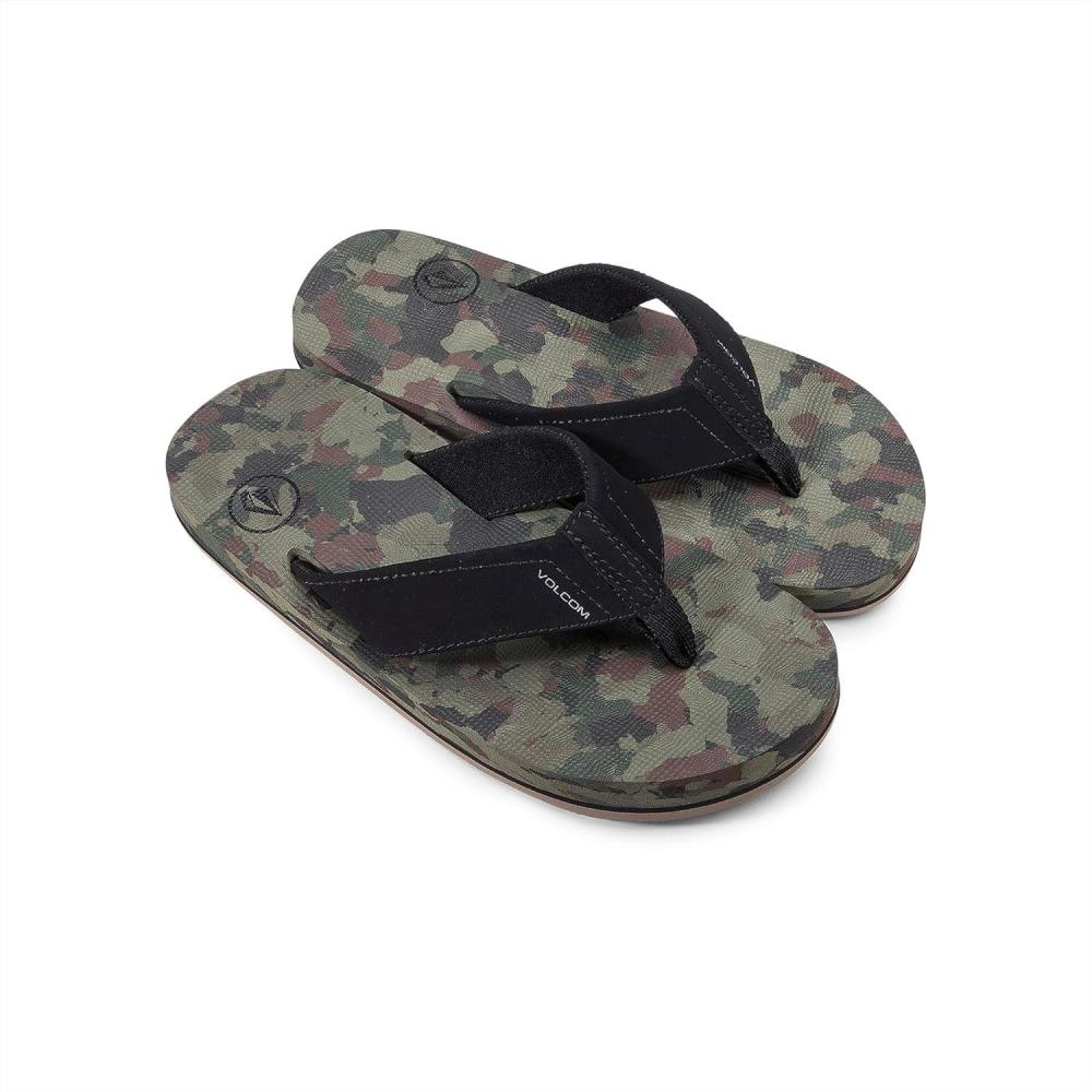 image:imageVolcom Big Kids Unisex Victor Flip Flop SandalDark Camonew